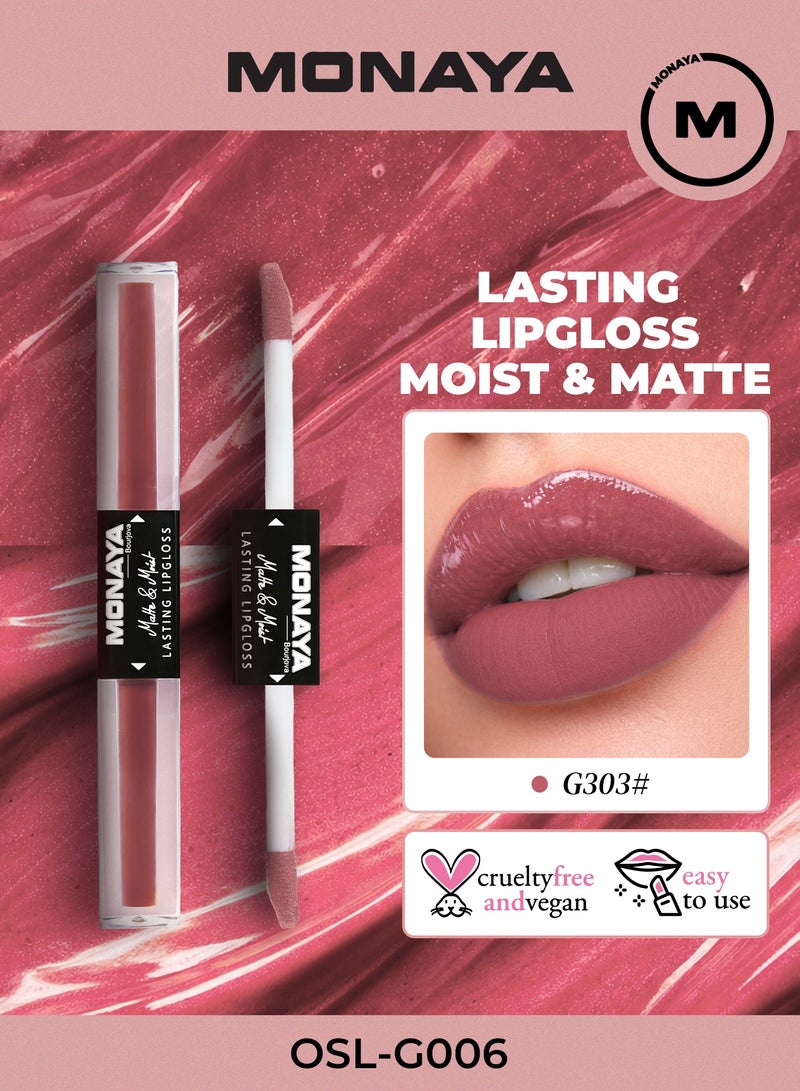 Monaya G006 Matte & Moist Lip Gloss – Long-Lasting, Velvet Matte Finish, Moisturizing, Non-Drying, Lip Care, Cruelty-Free Makeup - Image 1